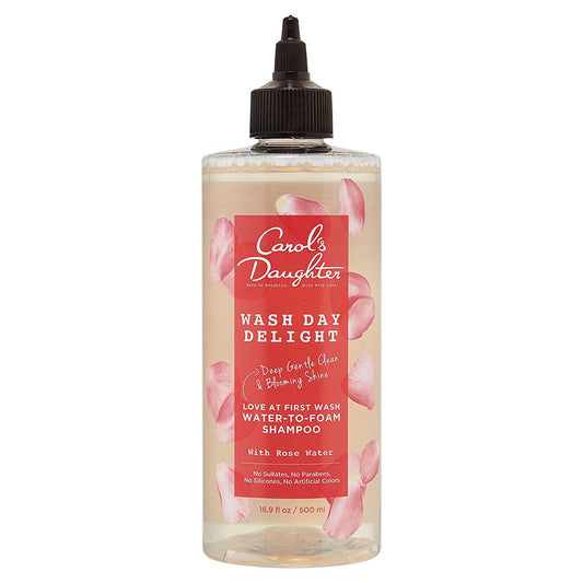 Carol's Daughter Wash Day Delight Water-to-Foam Shampoo with Rose Water, 16.9 fl.oz / 500ml