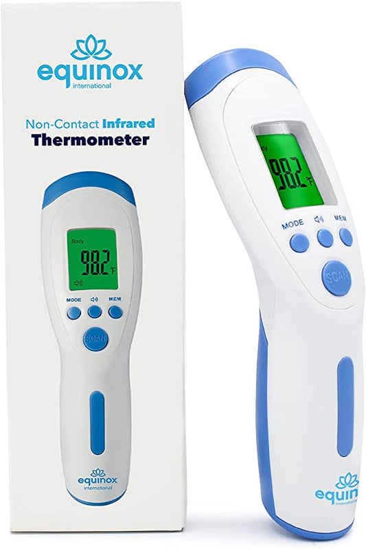 Equinox Digital Thermometer Non Contact Infrared Forehead - 3-Modes Body/Surface/Room Temperature Reading Device