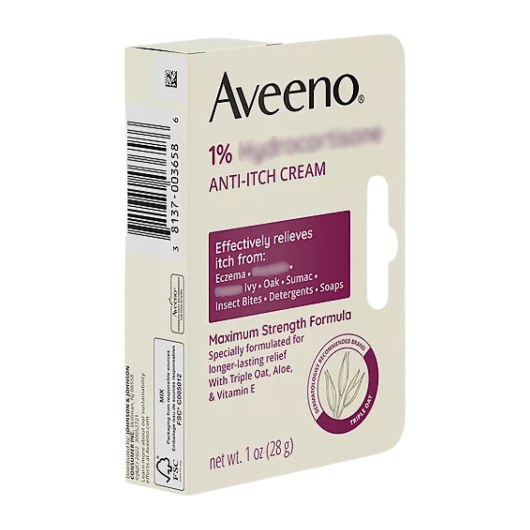 Aveeno Anti-Itch Cream Maximum Strength Formula 1oz / 28g