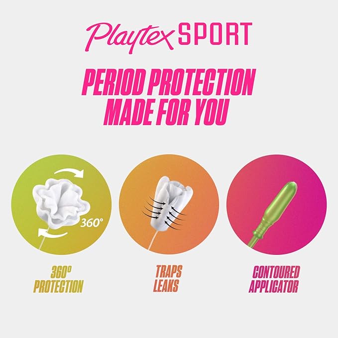 Playtex Tampons Gentle Glide Sports 48 Pieces Super