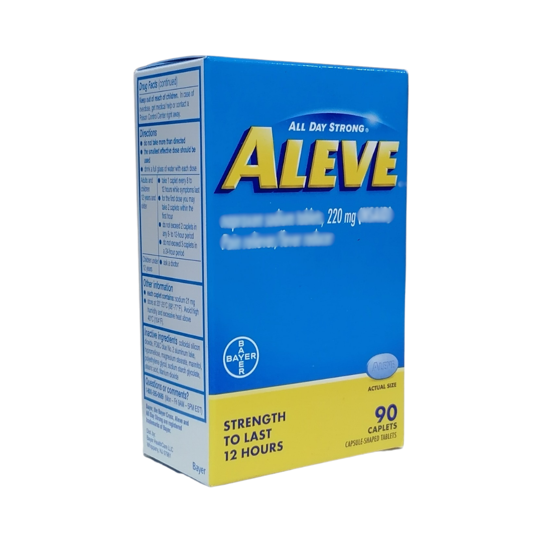 Aleve All Day Strong Reliever 220 mg, 90 Caplets