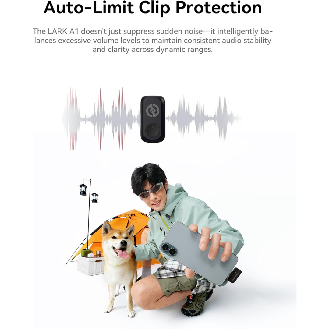 Hollyland Lark A1 Wireless Lavalier Microphone Mini Duo