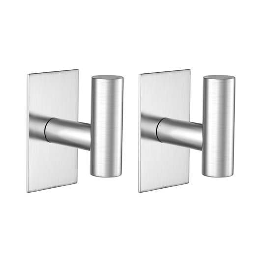 Vaehold Wall Adhesive Hooks Silver, 2 Count