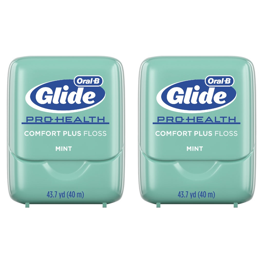 Oral-B Glide Pro-Health Comfort Plus Dental Floss, Mint (Pack of 2)