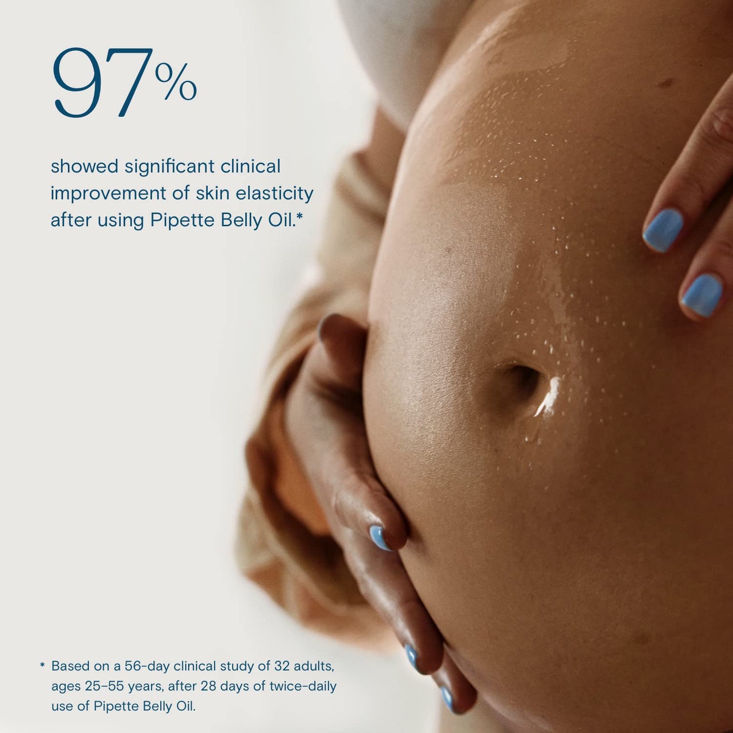 Pipette Belly Oil With Renewable Plant-Derived Belly Oil For Pregnancy Stretch Marks 4 Fl.oz