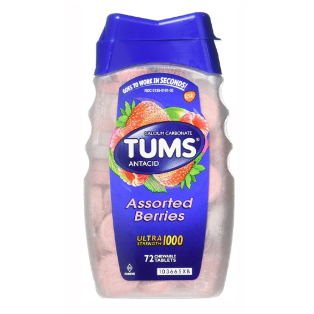 Trial Pack Tums Ultra Strength 1000 Assorted Berries 16 Tablets