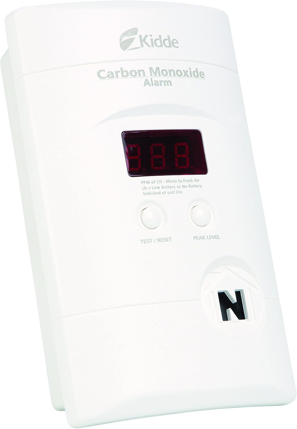 Kidde Carbon Monoxide Alarm Plug-In CO Alarm with Digital Display, KN-COPP-3