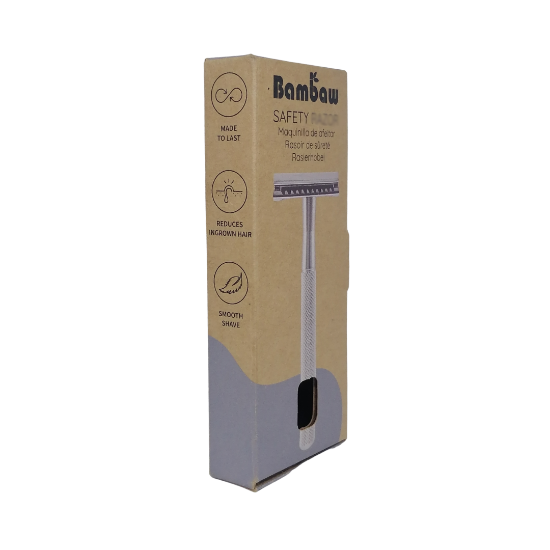 Bambaw Safety Shaver with 5 Double Edge Spare