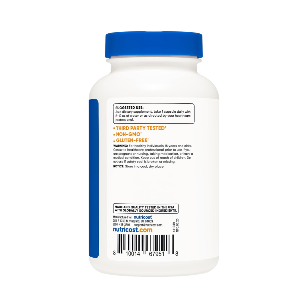 Nutricost TMG (Trimethylglycine) 750 mg, 120 Capsules