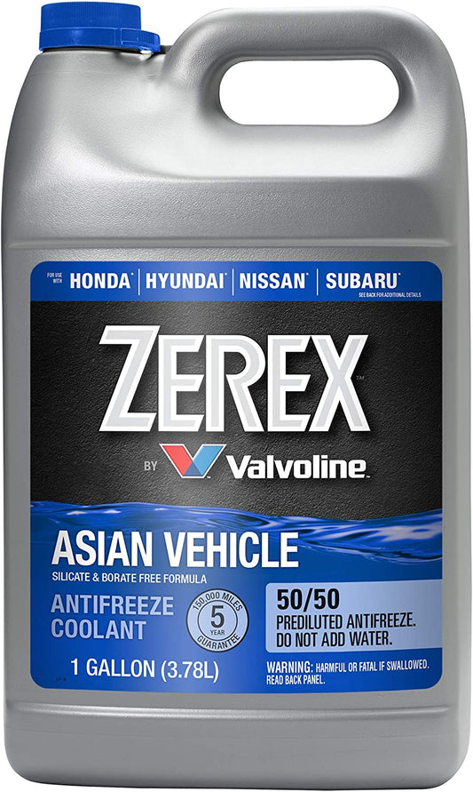 Zerex Asian Vehicle Silicate & Borate Free Formula Antifreeze Coolant 50/50 Prediculated Antifreeze - 3.78L