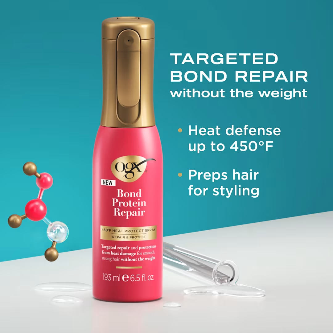 OGX Bond Protein Repair 450°F Heat Protect Spray, 193 ml / 6.5 oz