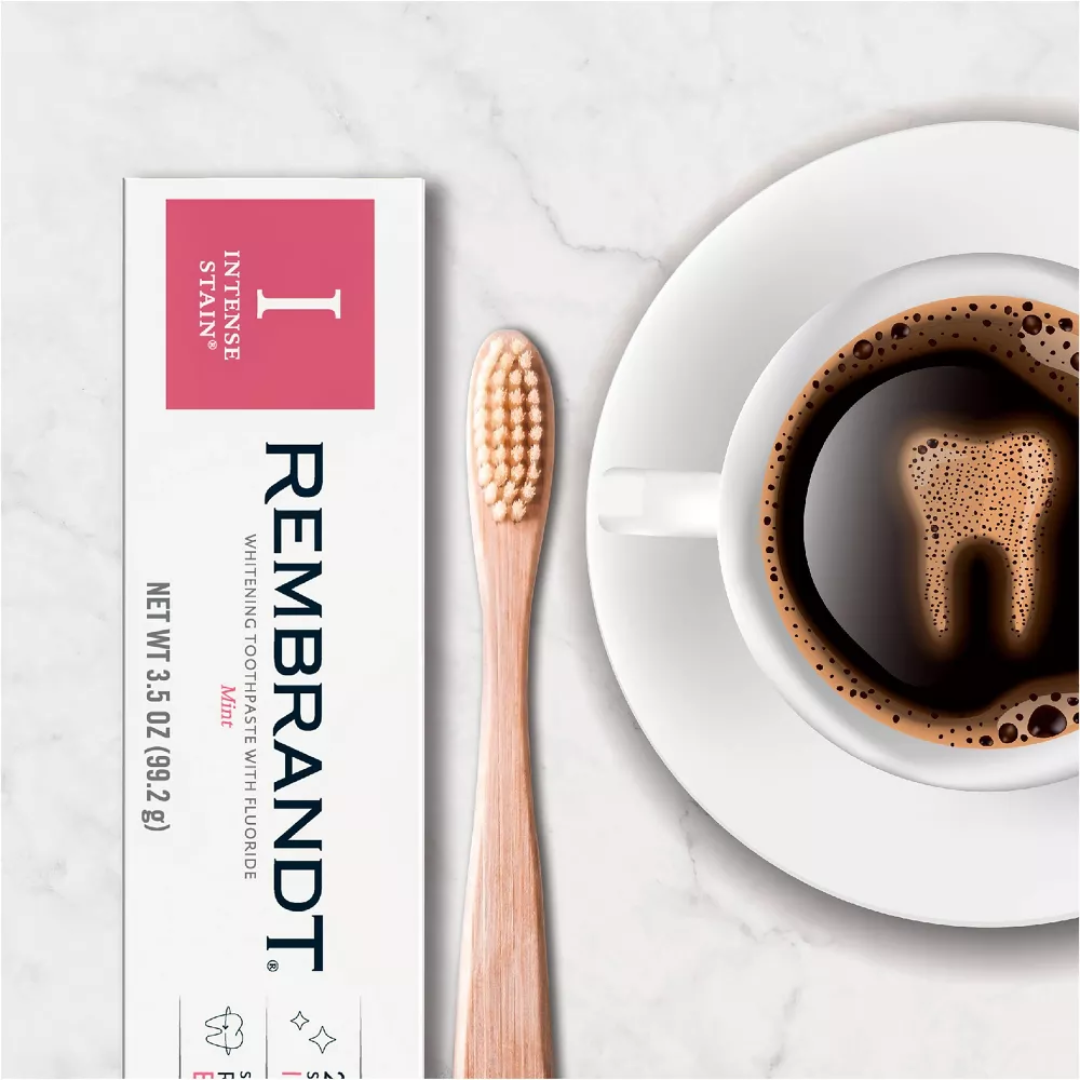 Rembrandt Intense Stain Whitening Toothpaste with Fluroride, Mint, 99.2 g / 3.5 oz.