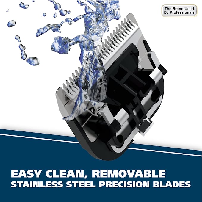 Wahl  Rechargeable Hair Clipper With Guards Model 79434 Hair Cutting Kit Premium Finishing Tools