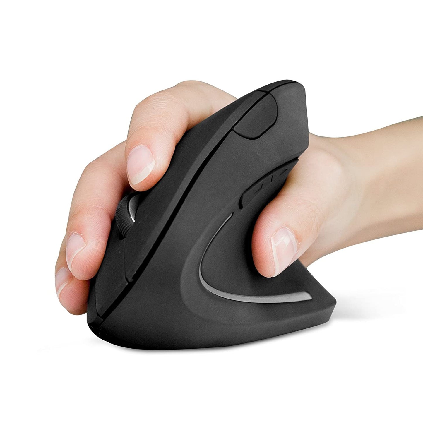 Anker Wireless 2.4G Vertical Ergonomic Optical Mouse for Windows, USB, 800 / 1200 /1600DPI, Black