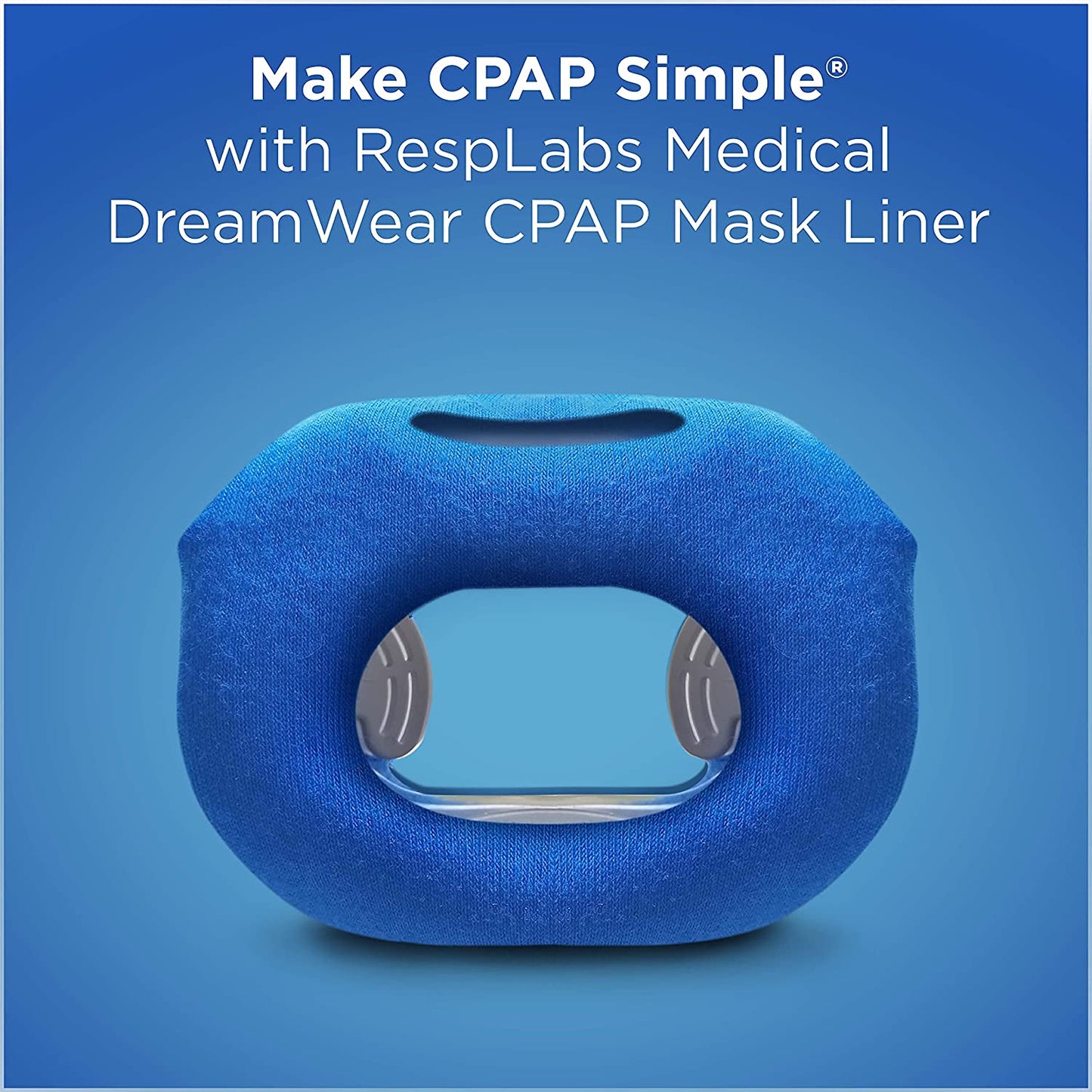 RespLabs CPAP Mask Liners Fabric with 1 Sample RespLabs CPAP Cleaning Wipe, 4 Pack