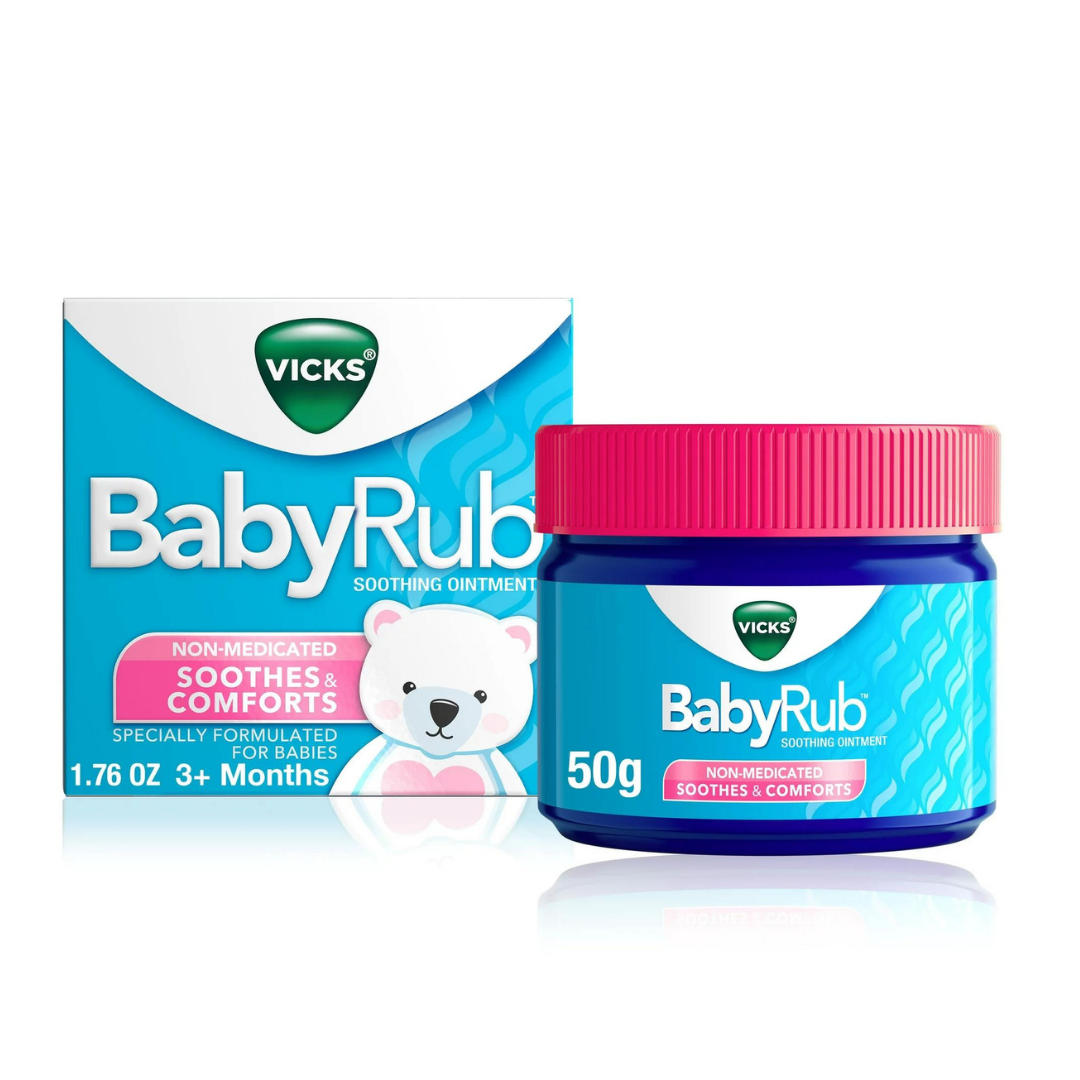 Vicks BabyRub Ointment Non-Medicated Soothes & Comforts (1.76 oz / 50g)