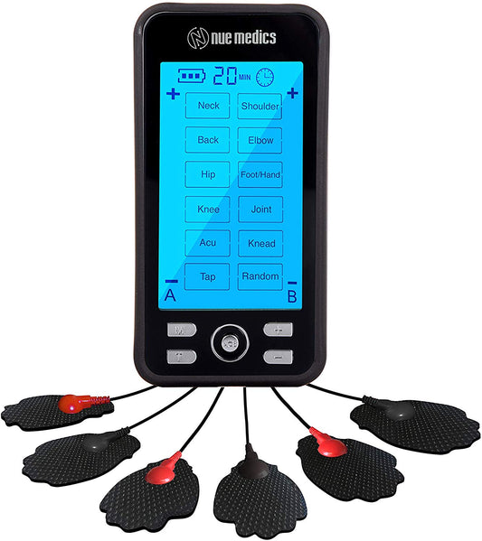 Nuemedics Tens24 Unit Machine Pulse Massager with Rechargeable Muscle Stimulator Device (SM9089)