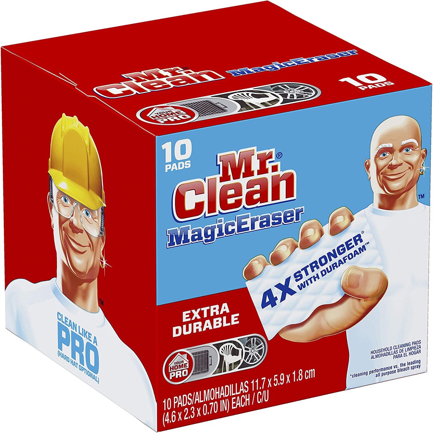 Mr. Clean Magic Eraser Extra Durable Scrubber, 10 Pads