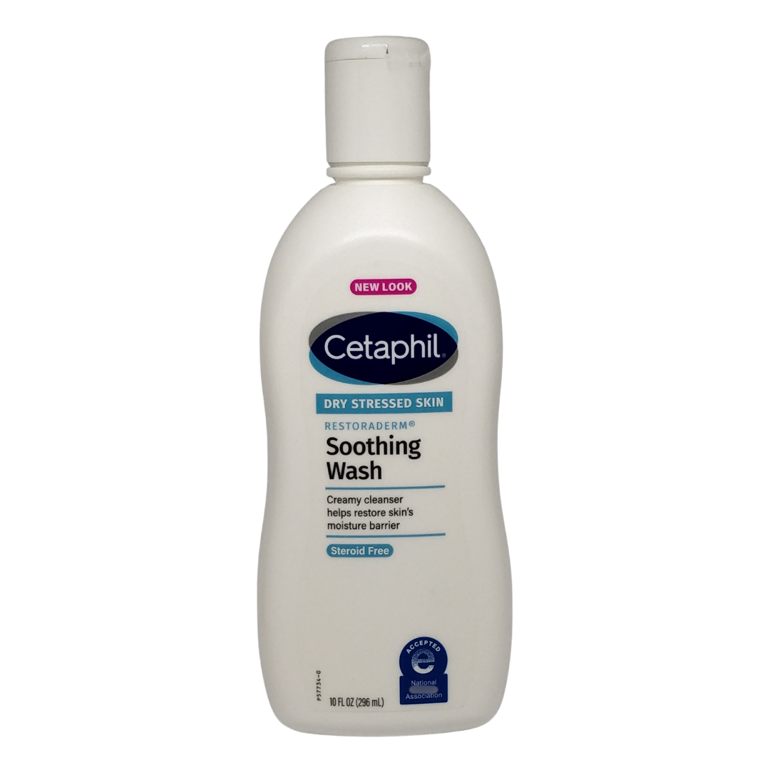Cetaphil Dry Stressed Skin Restoraderm Soothing Wash, 10 oz / 296 ml