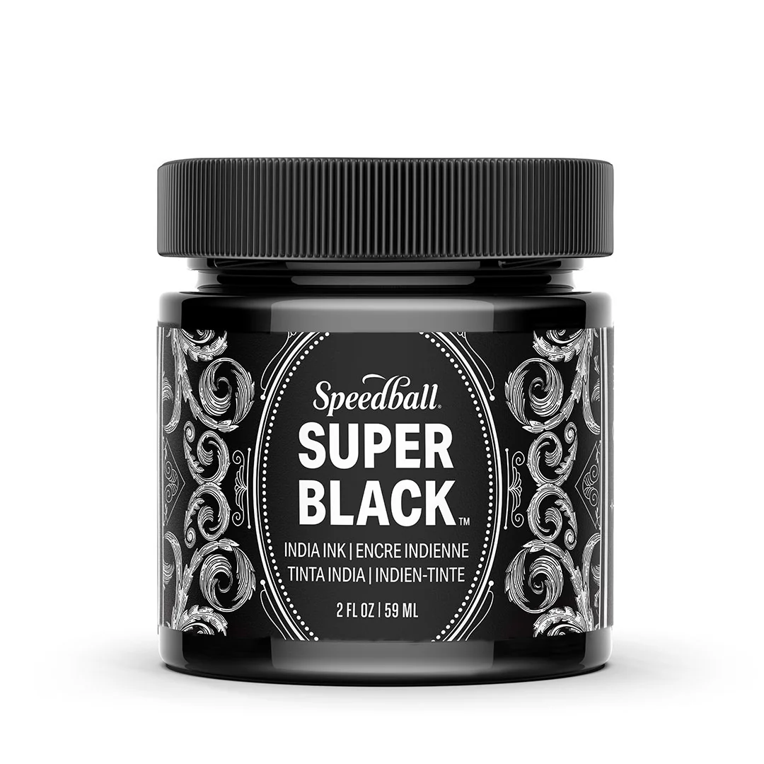Speedball Super Black India Ink, 2-Ounce | 59 ml