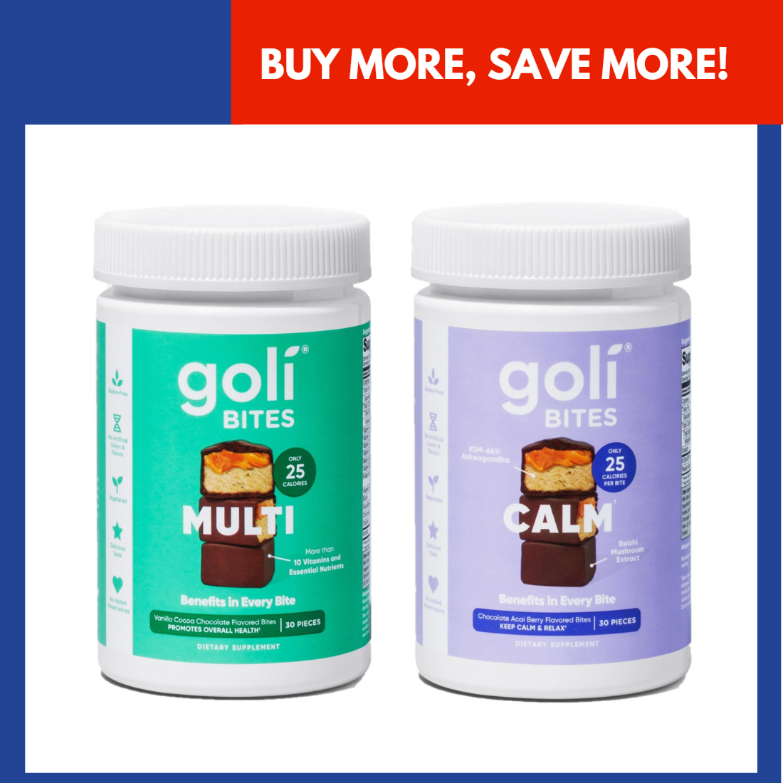 Goli Bites Multi Promotes Overall Health 30 Pieces