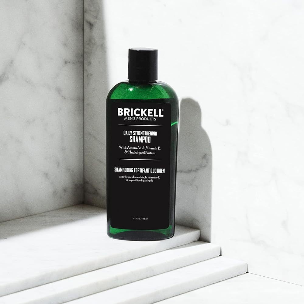 Brickell Daily Strengthening Shampoo for Men, 8 oz. / 237 ml