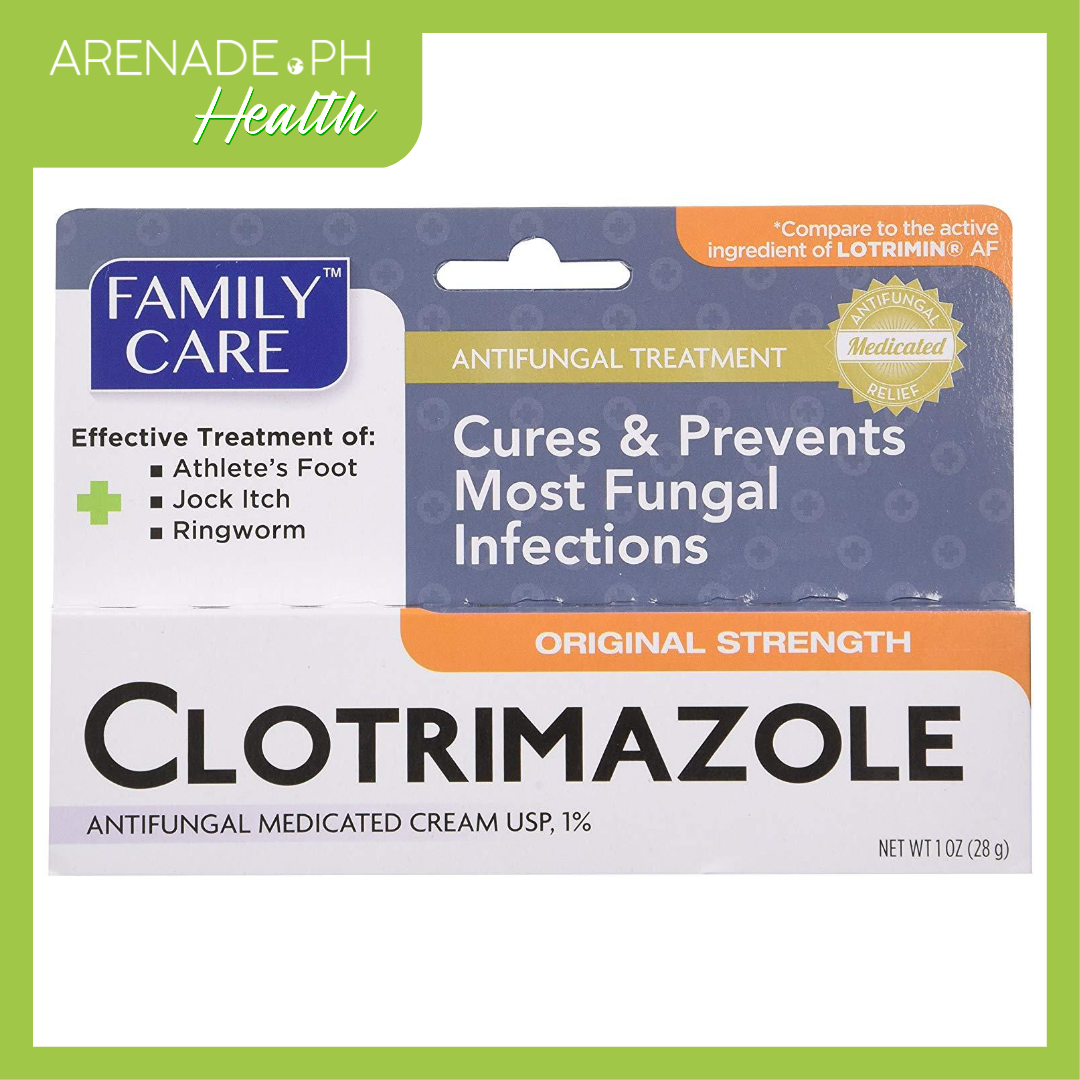 Family Care Clotrimazole Anti Fungal Cream, 1% USP Compare to Lotrimin 1oz (28g)