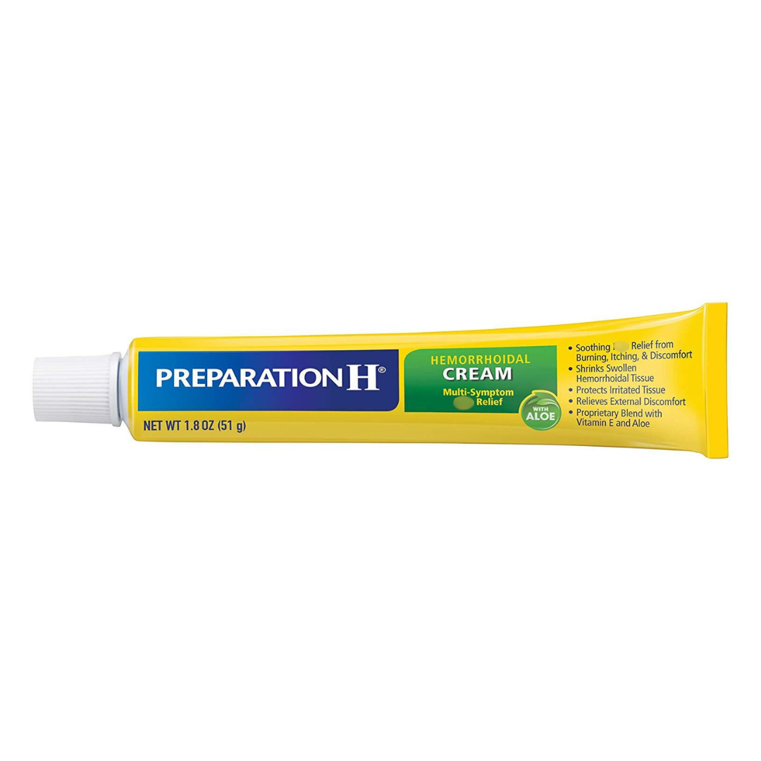 Preparation H Maximum Strength Cream with Aloe, Multi-Symptom Relief, 1.8 oz.