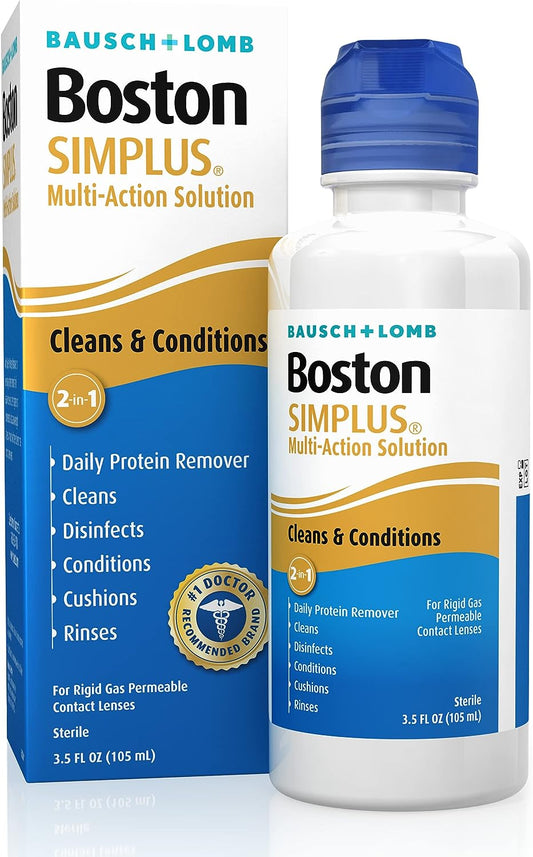 Bausch And Lomb Boston Simplus Multi-Action Solution ,For Rigid Gas Permeable Contact Lenses 3.5 oz / 105ml