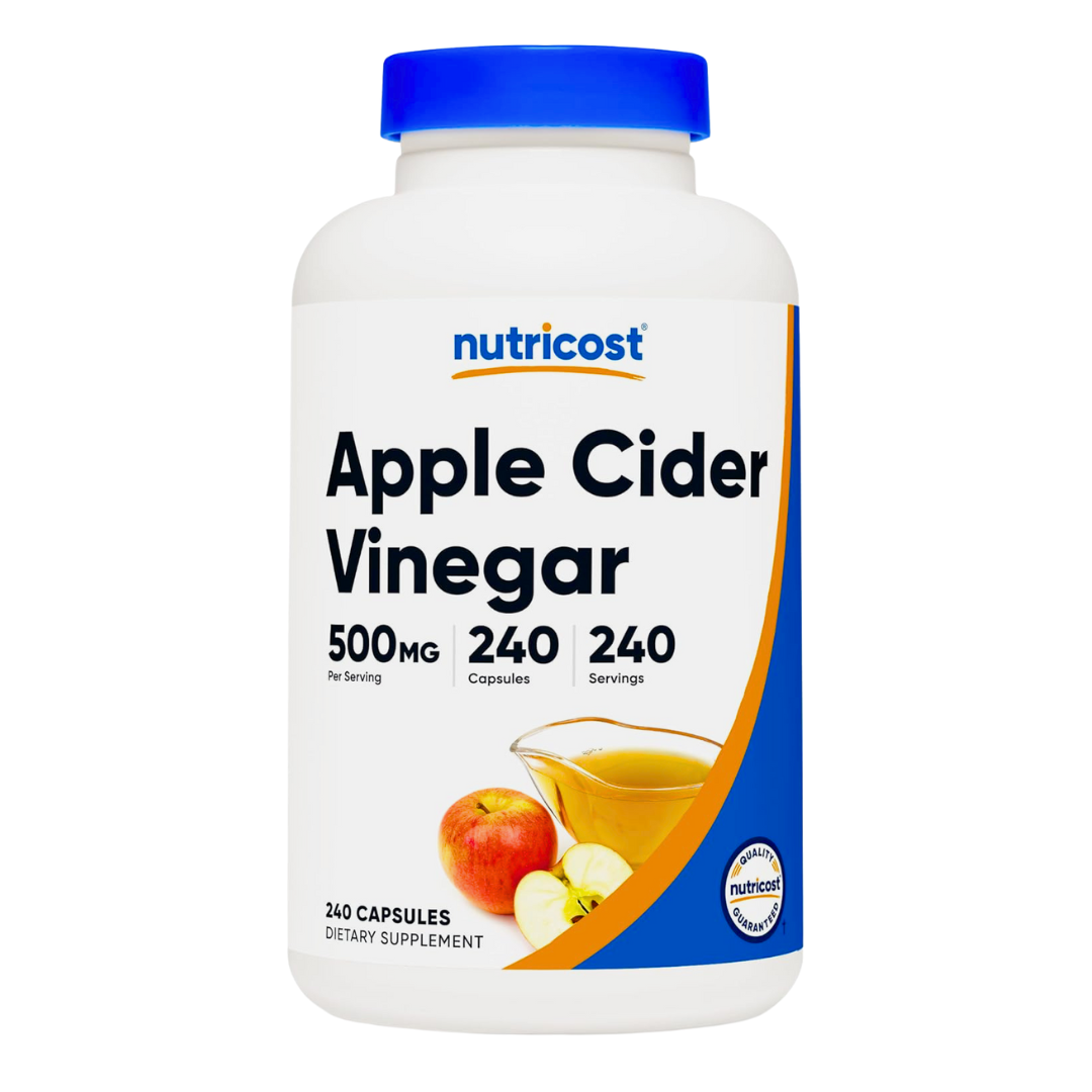 Nutricost Apple Cider Vinegar 500mg Supplement 240 Capsules