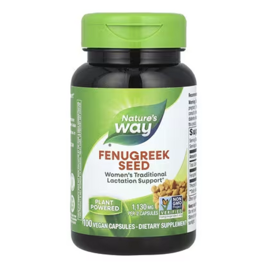 Natures Way Fenugreek Seed 1,130 mg per 2 Capsules, (100 Count)
