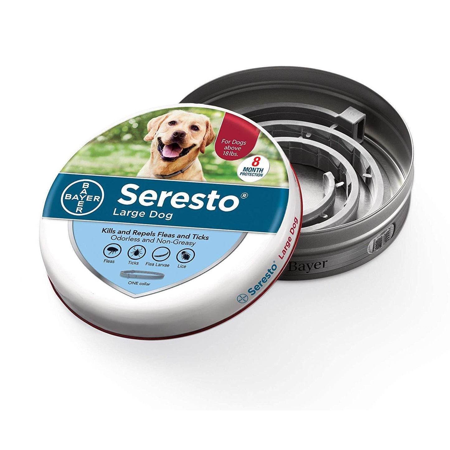 Animal Health Seresto Flea and Tick Collar for Large Dogs 1 Count