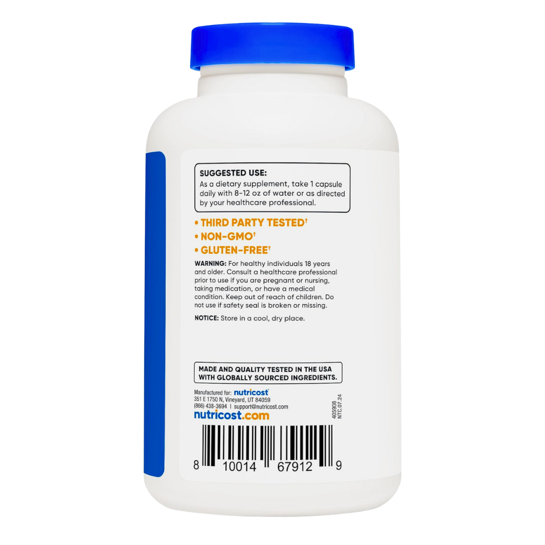 Nutricost Apple Cider Vinegar 500mg Supplement 240 Capsules