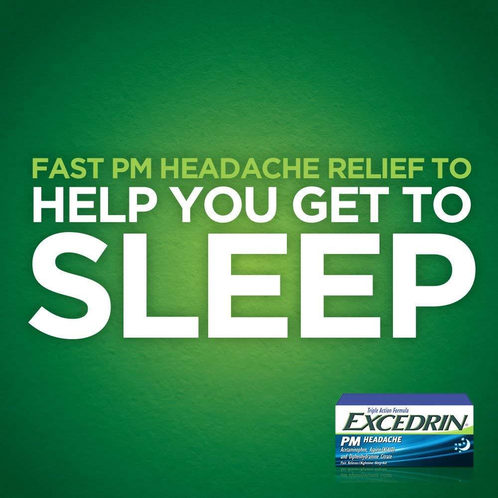 Excedrin PM Headache Diphenhydramine Citrate Pain Reliever / Nighttime Sleep-Aid (100 Caplets)