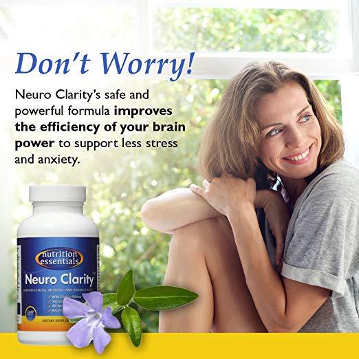 Nutrition Essentials Neuro Clarity, Support Focus, Memory and Brain Clarity, 60 Capsules