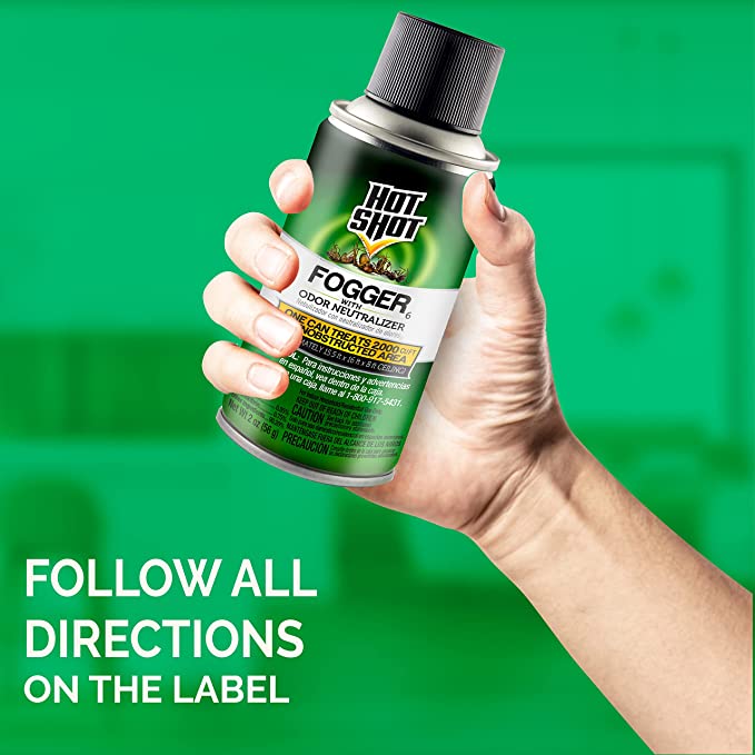 Hot Shot Fogger With Odor Neutralizer Remove Roaches Ants & Fleas