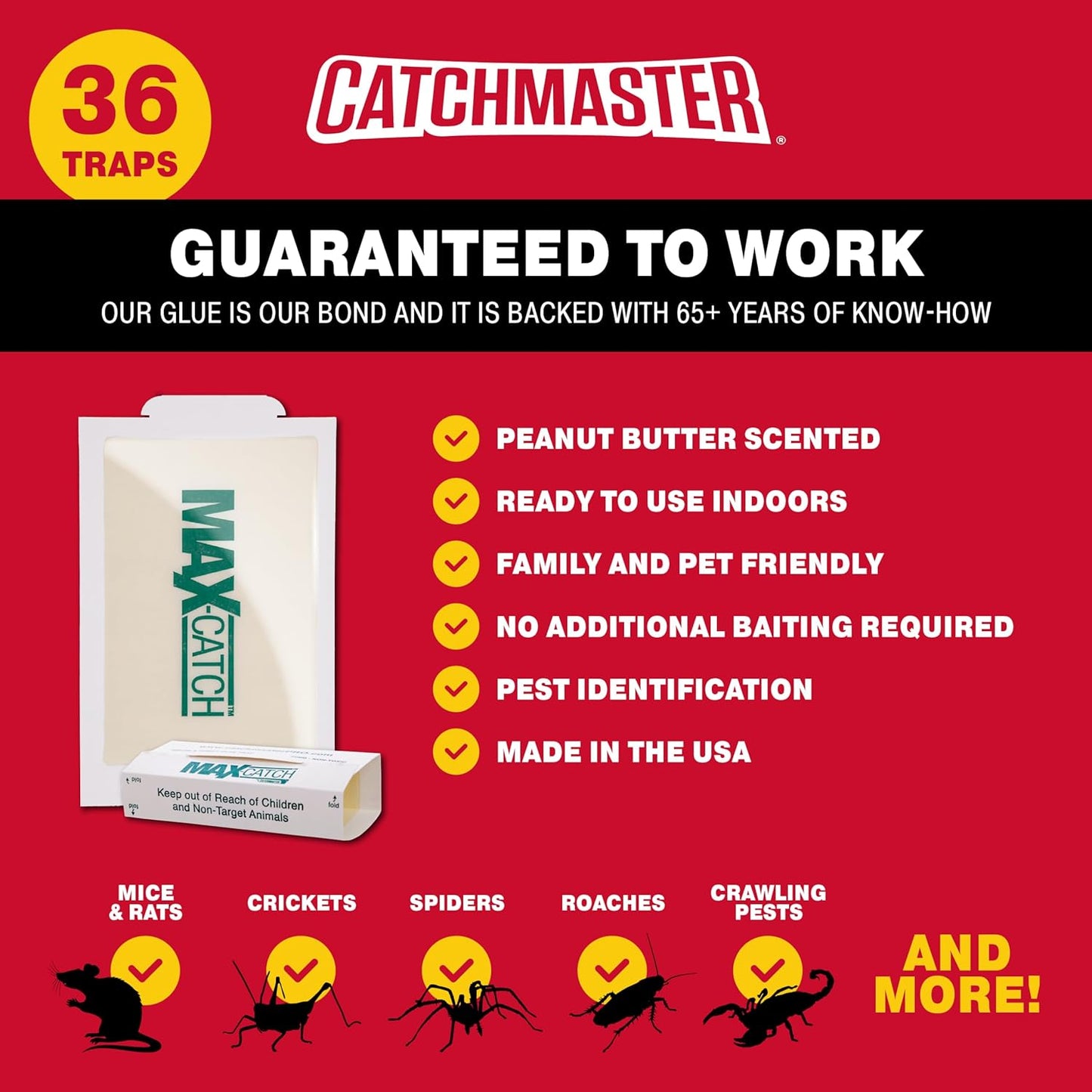 Catchmaster Pest Glue Adhesive Trap 36 Glue Board