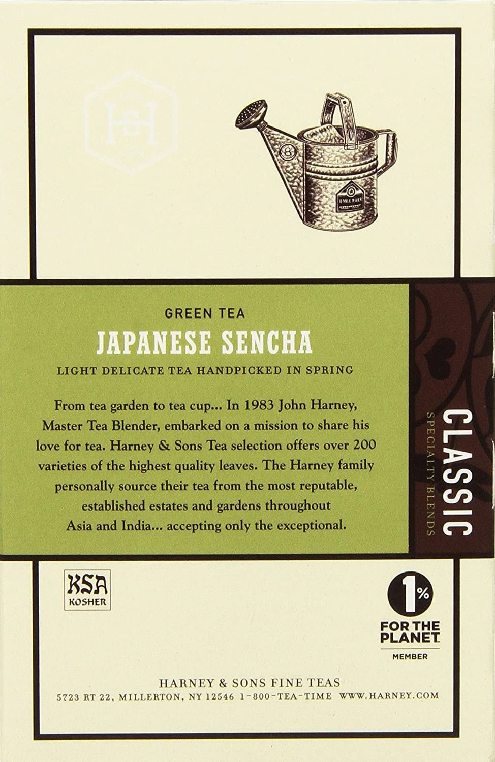 Harney & Sons Classic Sencha Green Tea, 20 Individual Wrapped Sachets 1.7 oz / 50 g