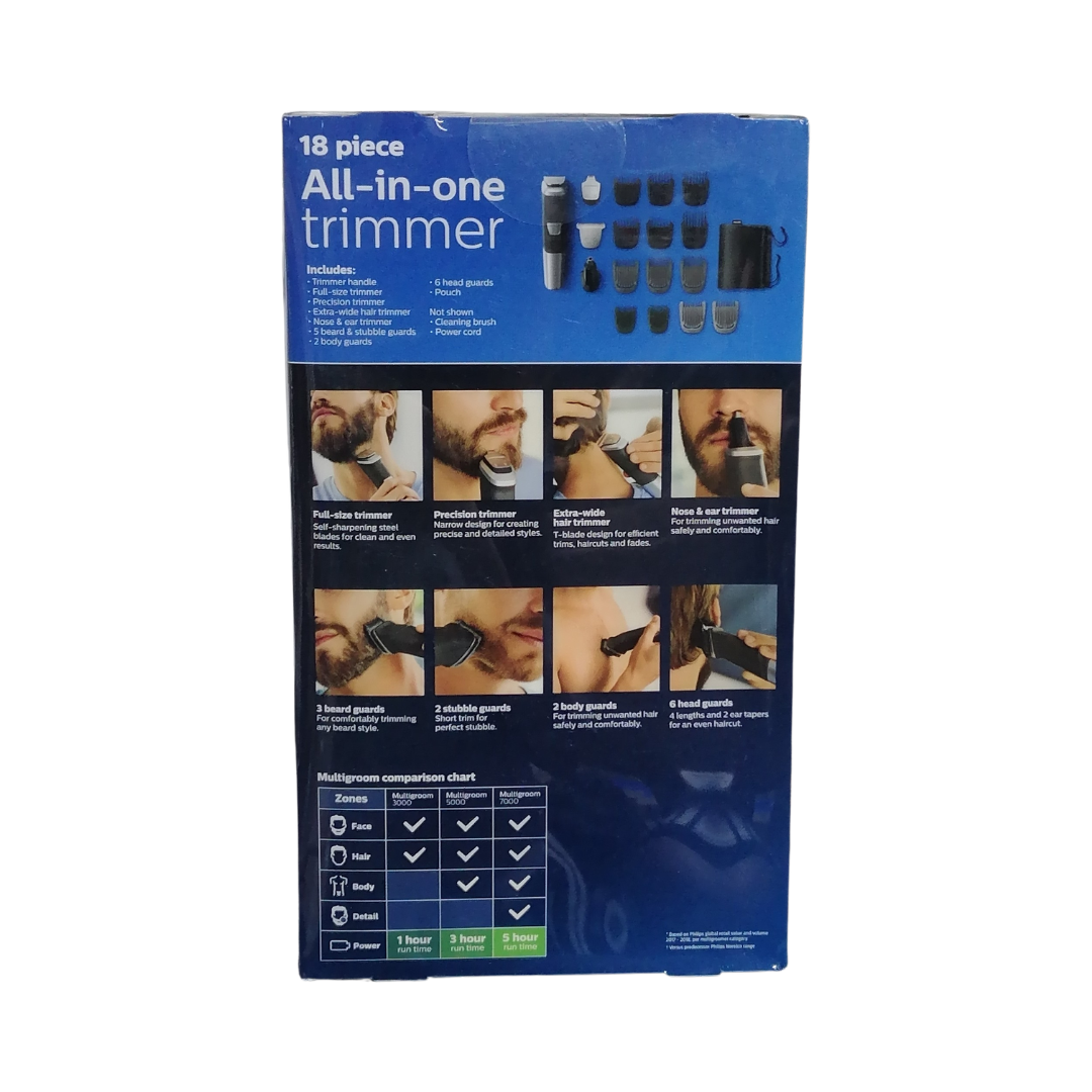 Philips Norelco Multigroom 5000 MG5750/49, 18 Pcs