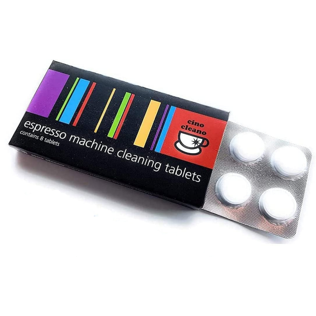 Cino Cleano Espresso Machine Cleaning Tablets Contain 8 Tablets
