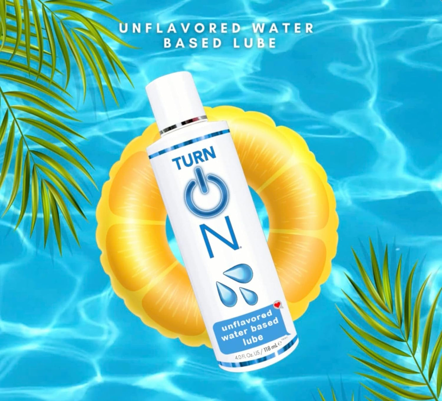 Turn On Water Based Gel Lube 8 fl oz / 236mL