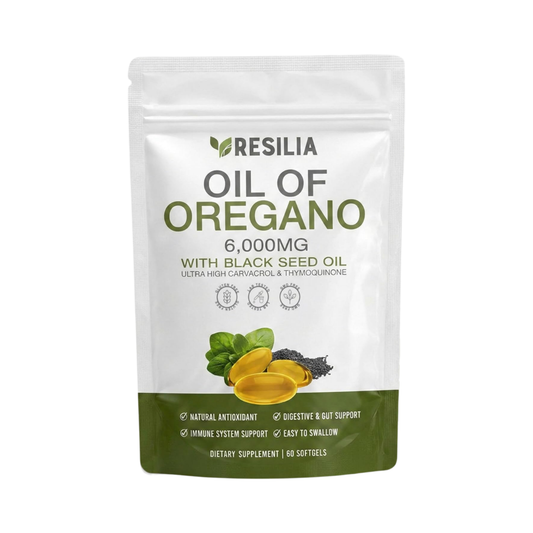 Resilia Oil of Oregano with Black Seed Oil 6,000 mg, 60 Softgels