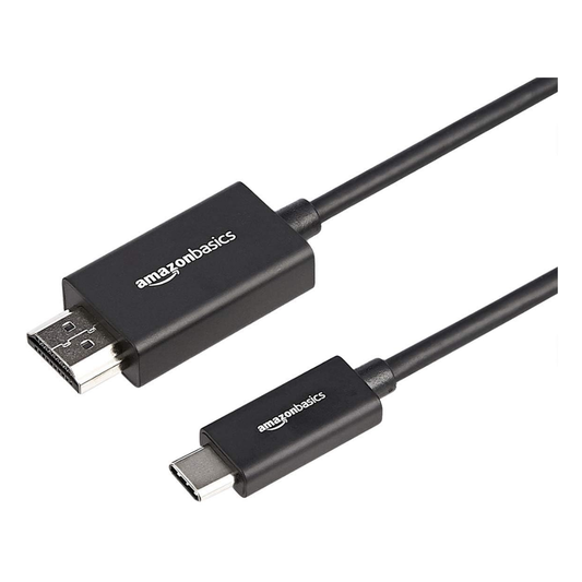 AmazonBasics USB-C to HDMI Cable Adapter, 6 ft / 1.8 m
