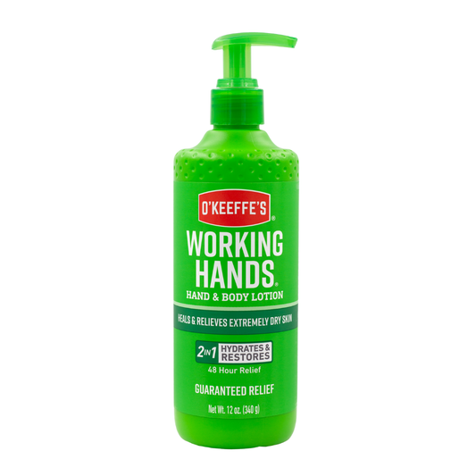 O'Keeffe's Working Hands Hand & Body Lotion, 2in1 Hydrates & Restores, 12 oz / 340 g
