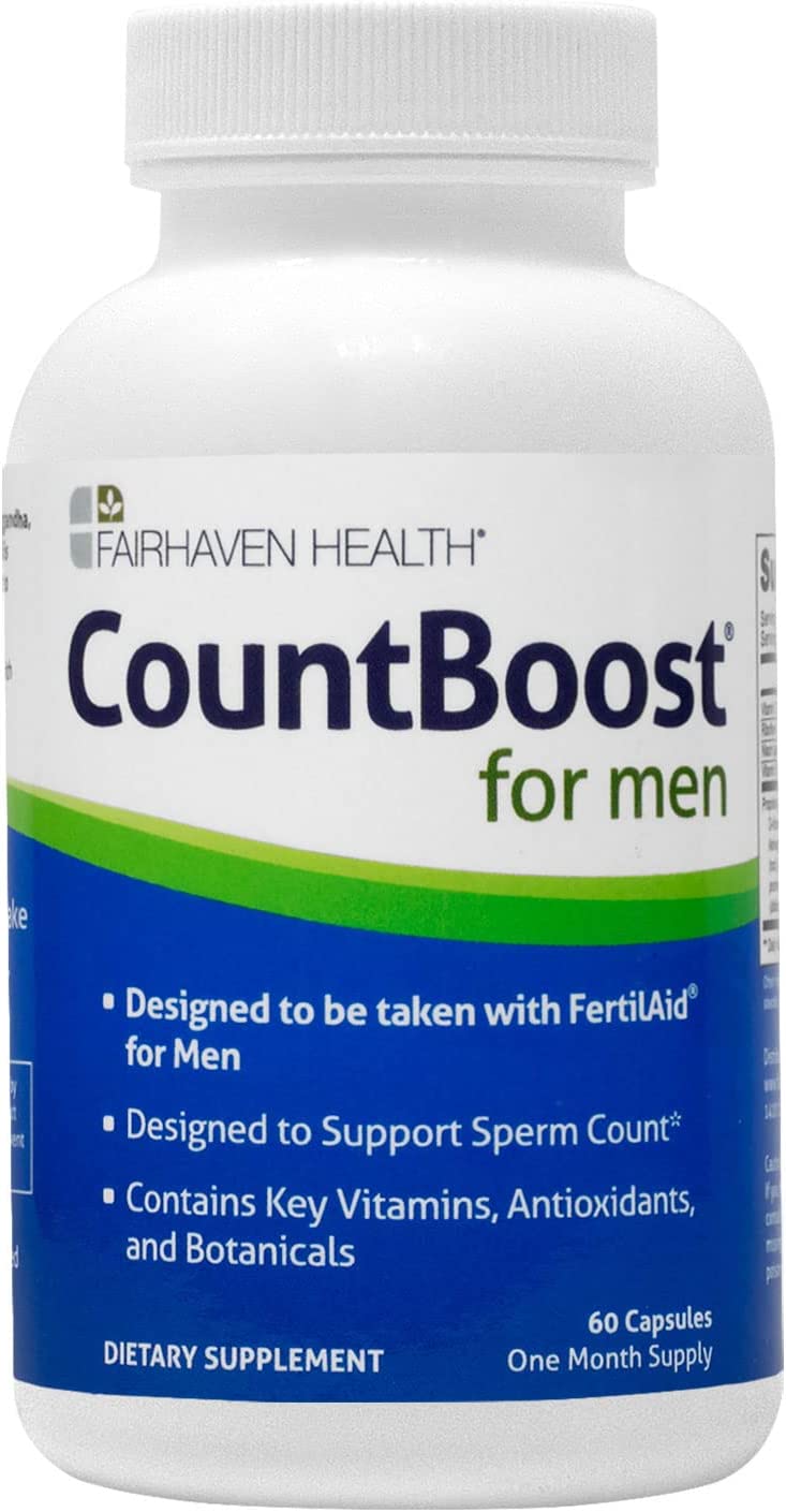 AUTHENTIC Fairhaven Health CountBoost for Men Dietary Supplement One Month Supply 60 Capsules
