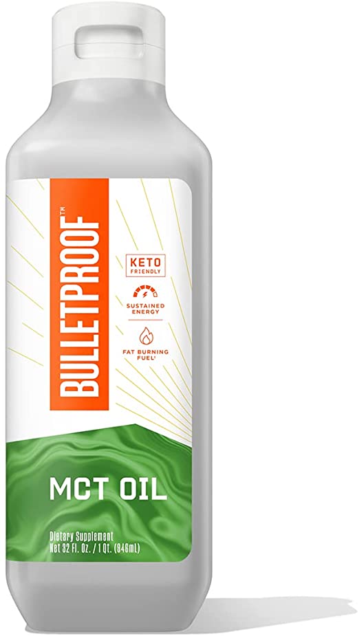 Bulletproof XCT MCT Oil Made with C10 and C8 MCT Oil, 32 Oz, Amplifies Energy, Keto Friendly