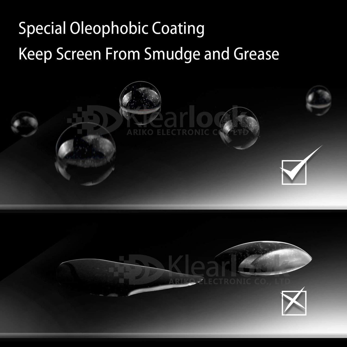 Klearlook Privacy Series, Galaxy S8 Privacy Screen Protector, Tempered Glass