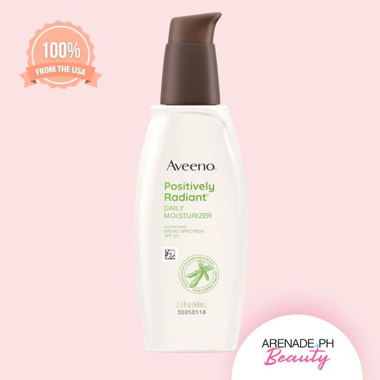 Aveeno Positively Radiant Daily Moisturizer Sunscreen Broad Spectrum SPF 30, 2.3fl Oz / 68 ml (NO BOX)