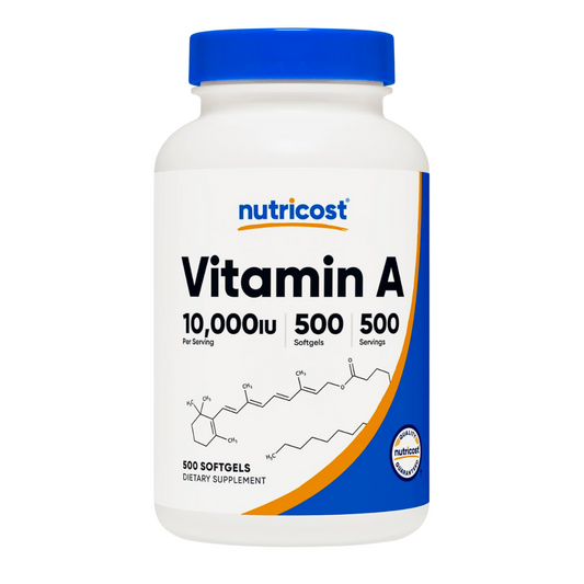 Nutricost Vitamin A 10,000IU Supplement 500 Softgels