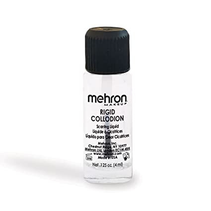 Mehron Makeup Rigid Collodion Scarring Liquid Realistic Scar Effects 0.125 Oz (4ml)